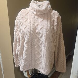 Eddie Bauer Soft Pink Cowl Neck Sweater